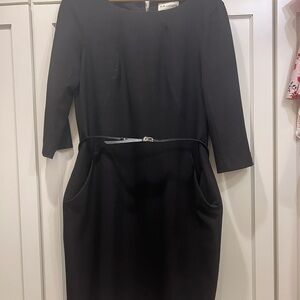 MM Lafleur Classic Black Long Sleeve Dress